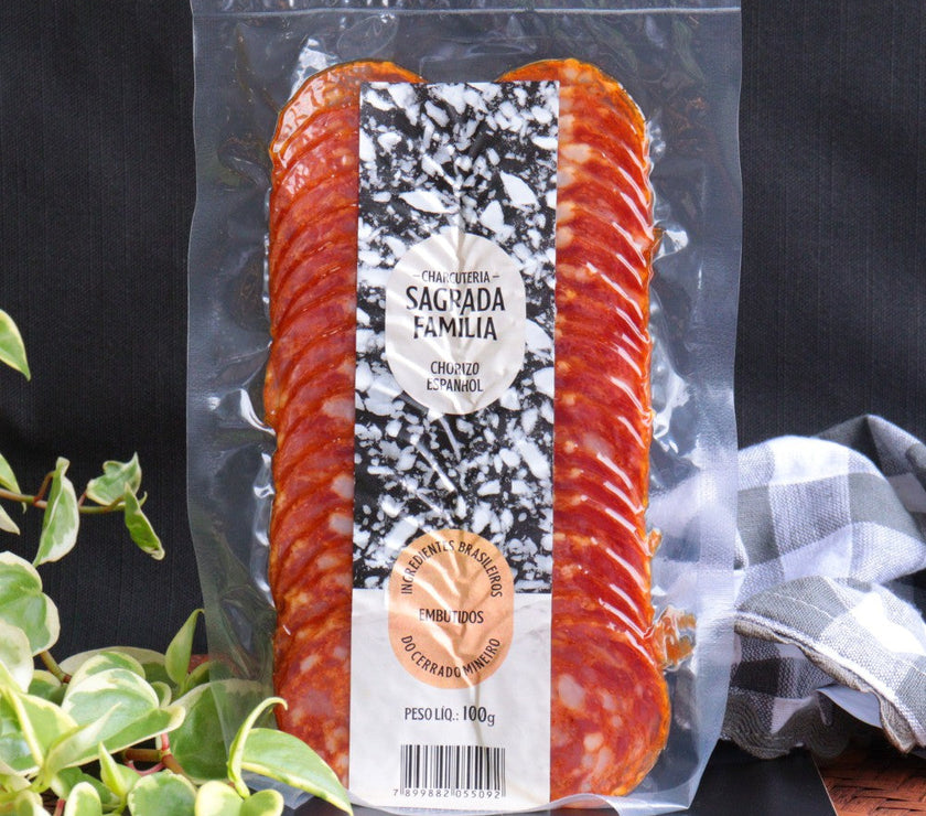 Chorizo Espanhol Fatiado 100G - Sagrada Familia