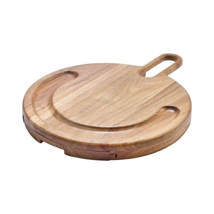 Conjunto para Queijos Bold Tabua Madeira Petisqueira Frios e Churrasco 14 Peças