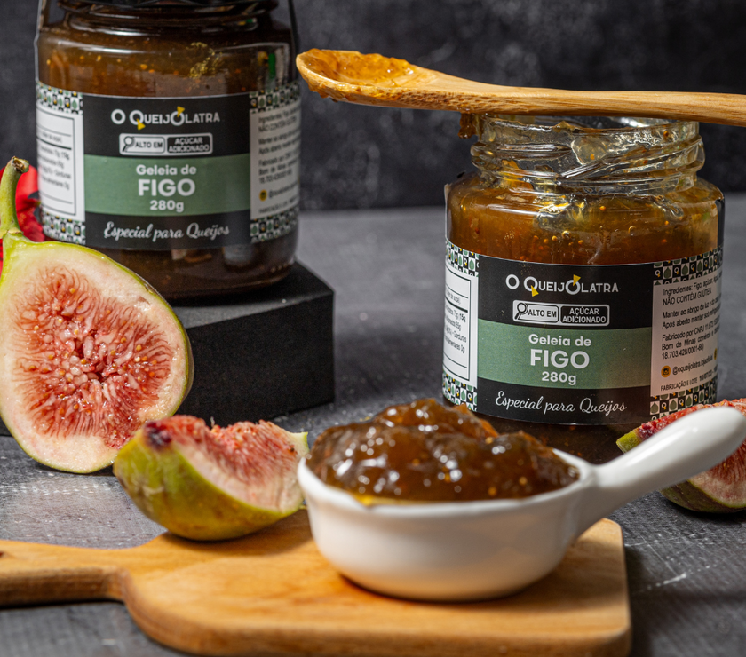 Geléia Artesanal de Figo - Especial para Queijos - 280G