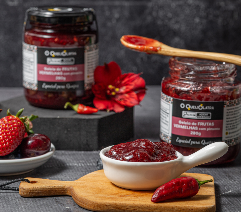 Geleia Artesanal De Pimenta Com Frutas Vermelhas 280G