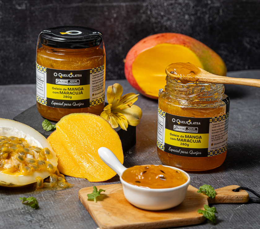 Geleia Artesanal Especial para Queijos -  Manga Com Maracujá  Sweet Pepper 280G