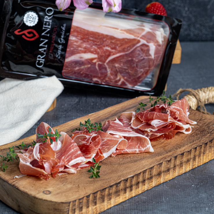 Presunto Cru Fatiado Brasileiro - 8 fatias -  80G