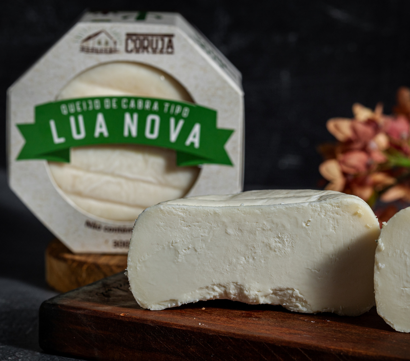 Lua Nova - Queijo Artesanal de Cabra  - Peça 200g - Direto do Sertão da Paraíba